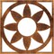 Ekena Millwork Blume Architectural Grade PVC Pierced Ceiling Medallion, Antiqued Copper, 16"OD x 5 1/2"ID x 1/2"P CMPP16BLACO - alternate 1